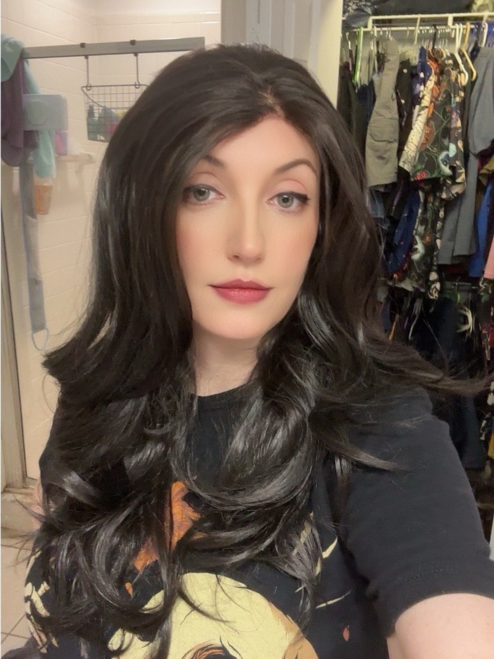 Chelsey Smith Crowns Sample #7 Standard Black Long Wavy Wig